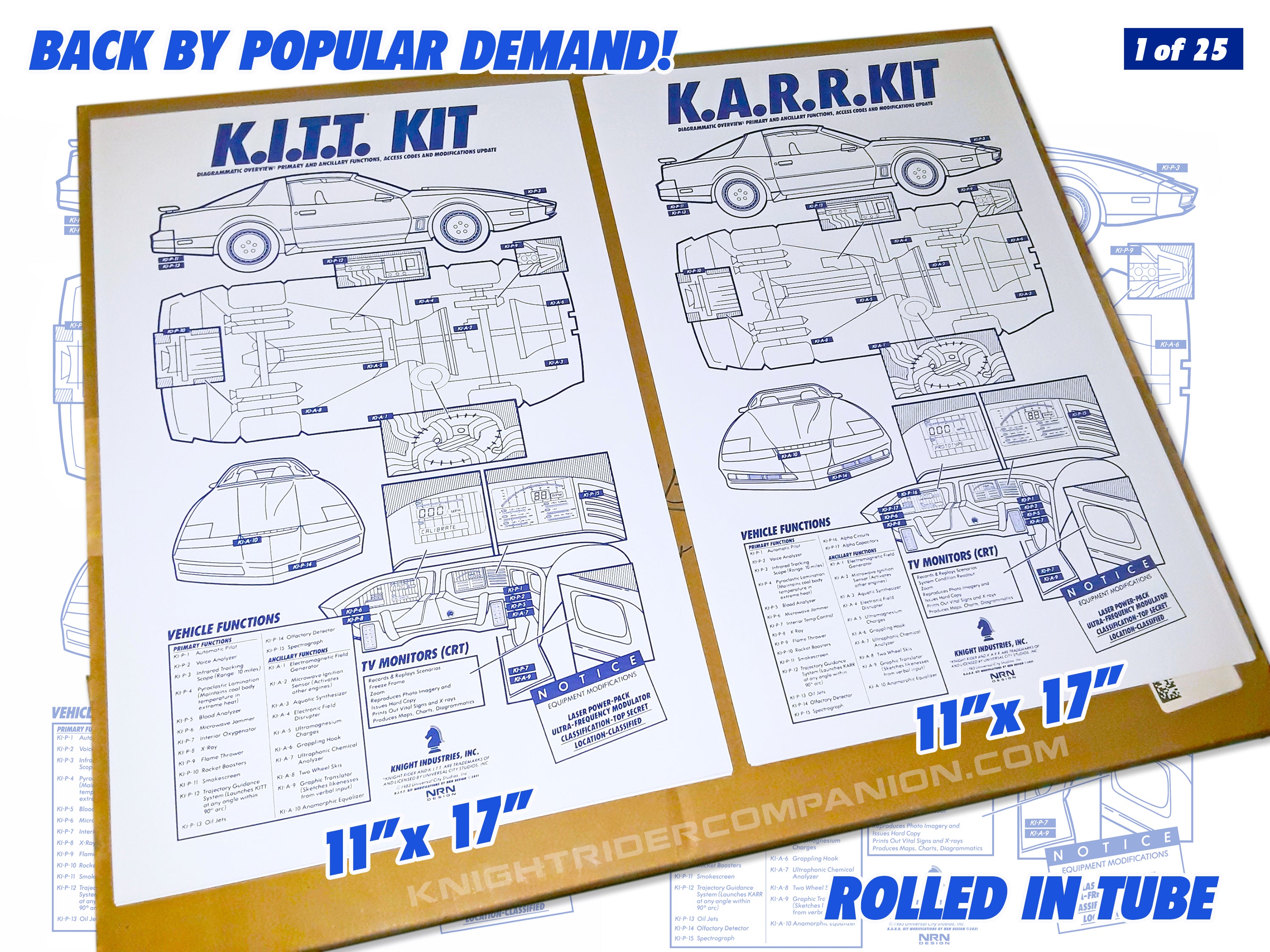 knight-industries-kit-11-x-17-poster-set