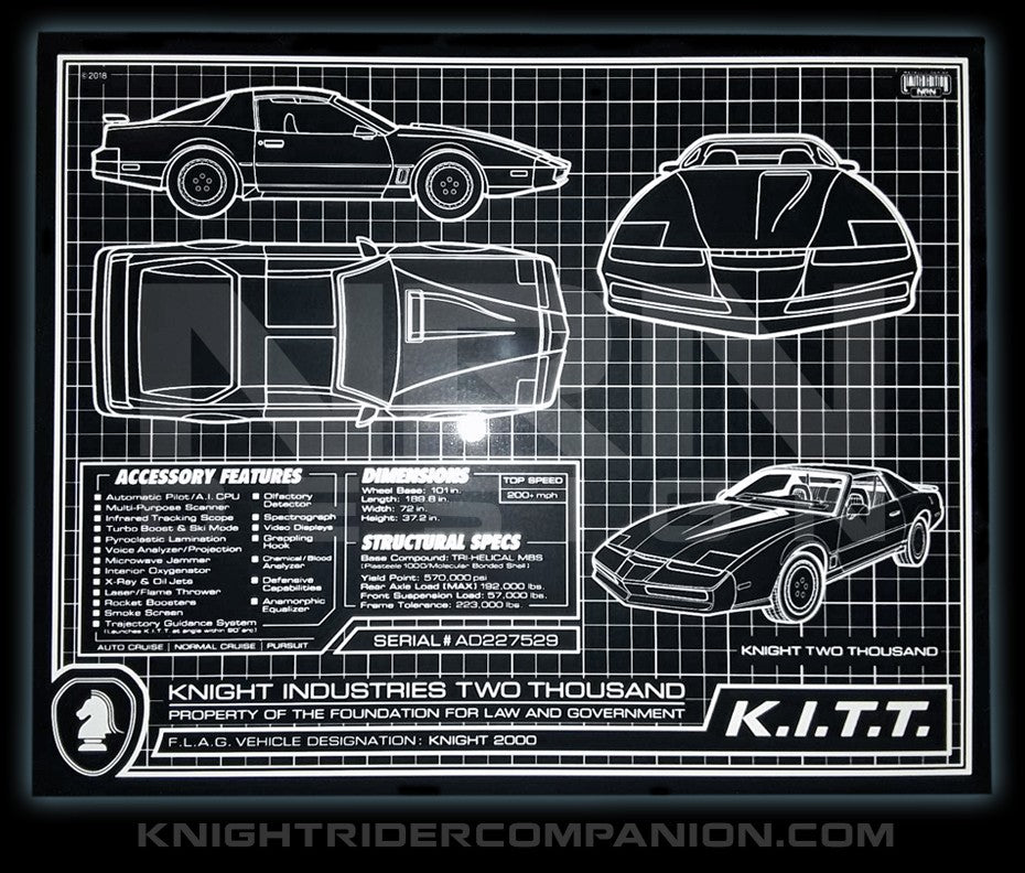 k-i-t-t-schematic-8-x-10-metallic-photo