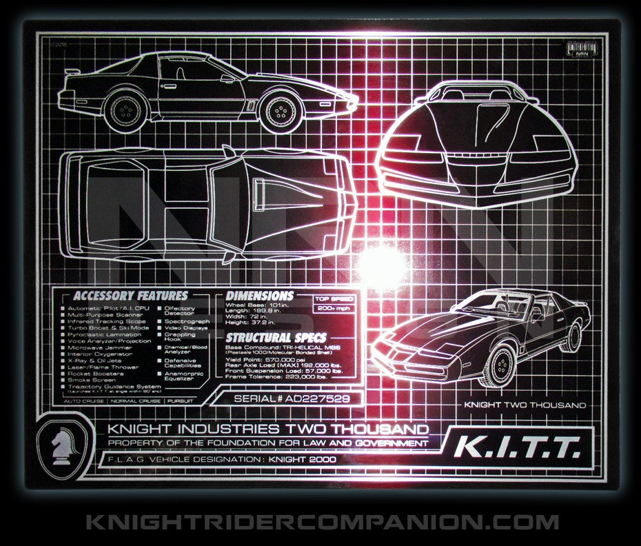 k-i-t-t-schematic-8-x-10-metal-plate
